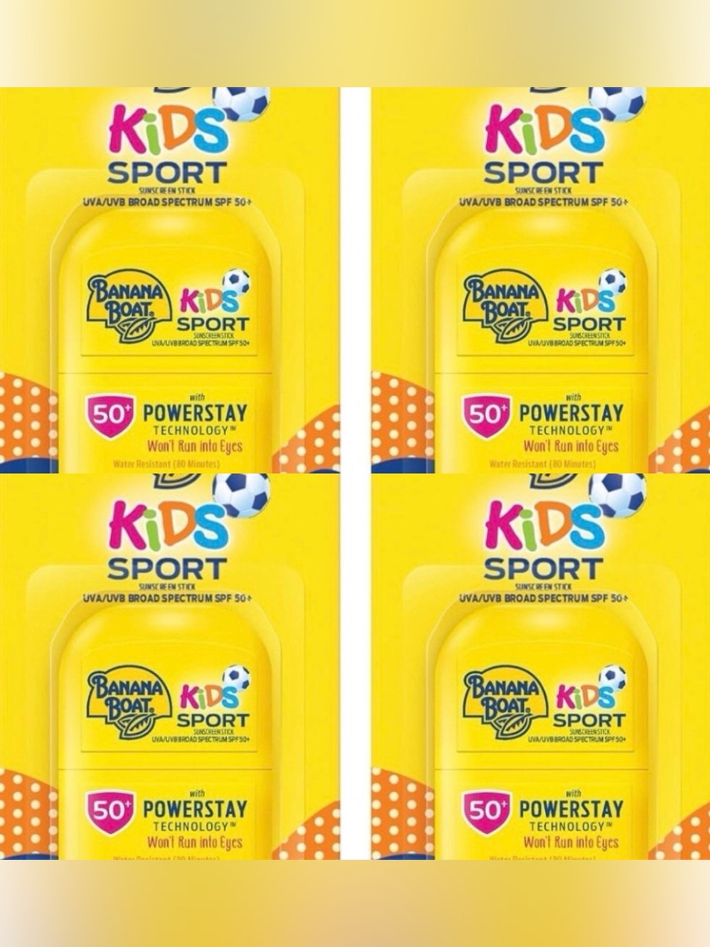 ☀️SUMMER SALE☀️Banana Boat Sport Sunscreen Stick SPF 50+ Qty 4 - NEW Exp. 9/28